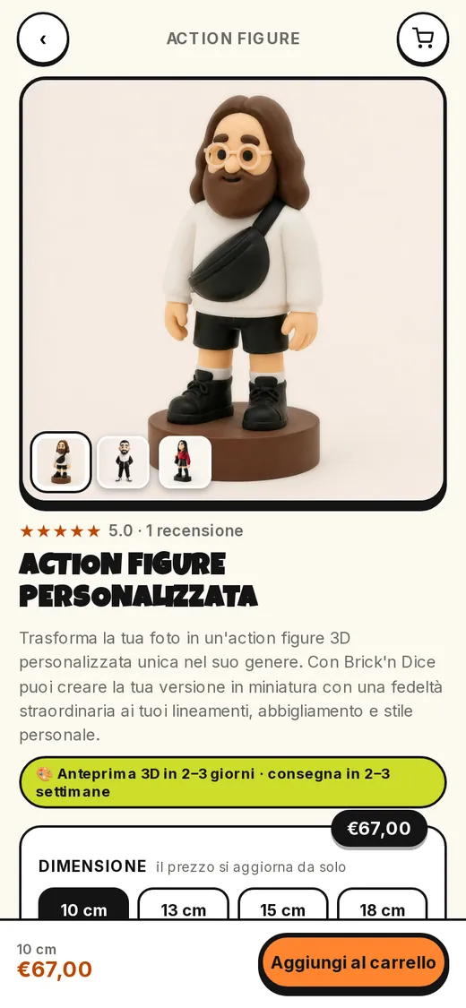 Negozio online Brick’n Dice: scheda prodotto