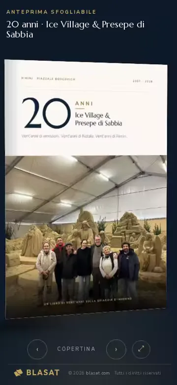 Libro sfogliabile: 20 anni del Presepe di Sabbia