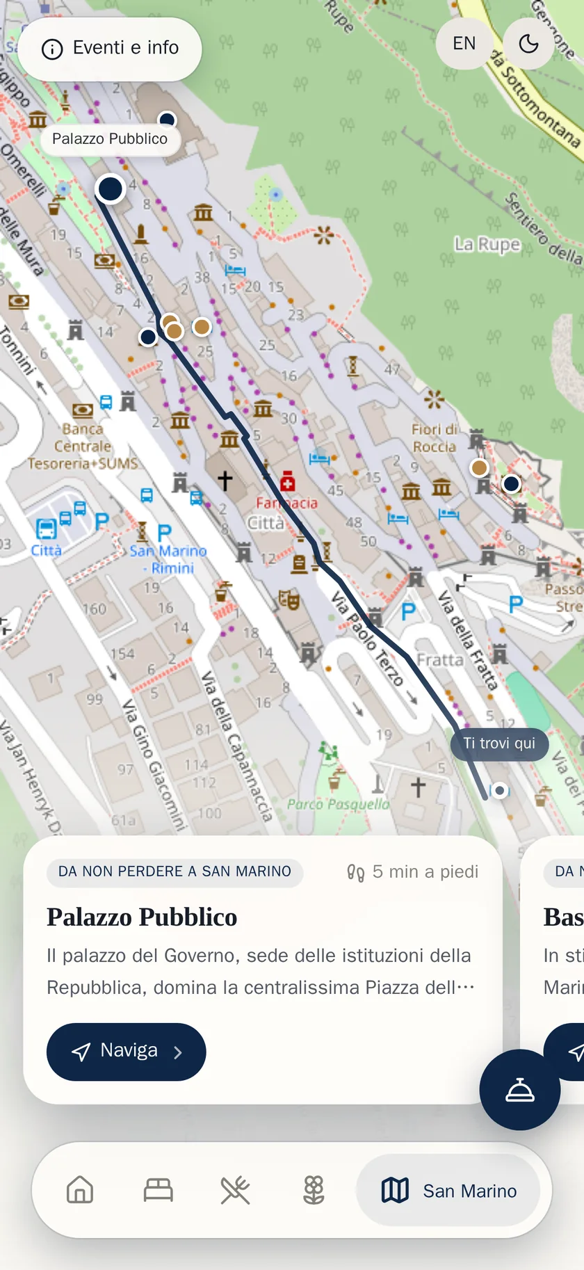 Funzioni avanzate come mappe interattive